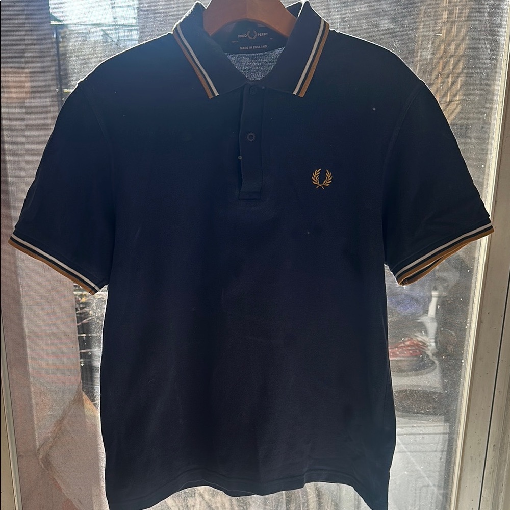 Fred Perry Navy Blue Polo Shirt